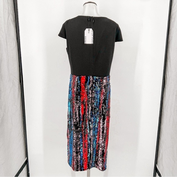 Dress the Population Cap Sleeve Plunge Dress - Picture 9 of 10